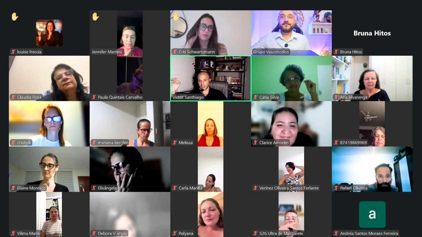 Comunidade OCM em encontro online ao vivo.